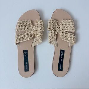 Steven Women's Raffia Cream Hadyn Sandals Size 6